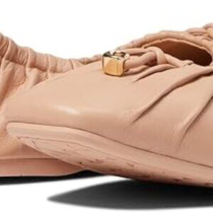 Coach Eleanor Ballet Flats - New Nude Pink - Women's Leather Flats Shoes